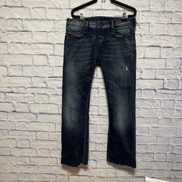 Diesel zathan jeans men’s blue bootcut regular button fly y2k size 32 - Picture 1 of 10